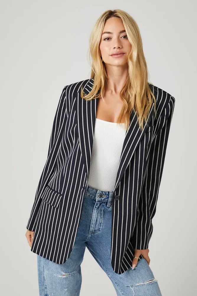 Forever 21 top striped blazer