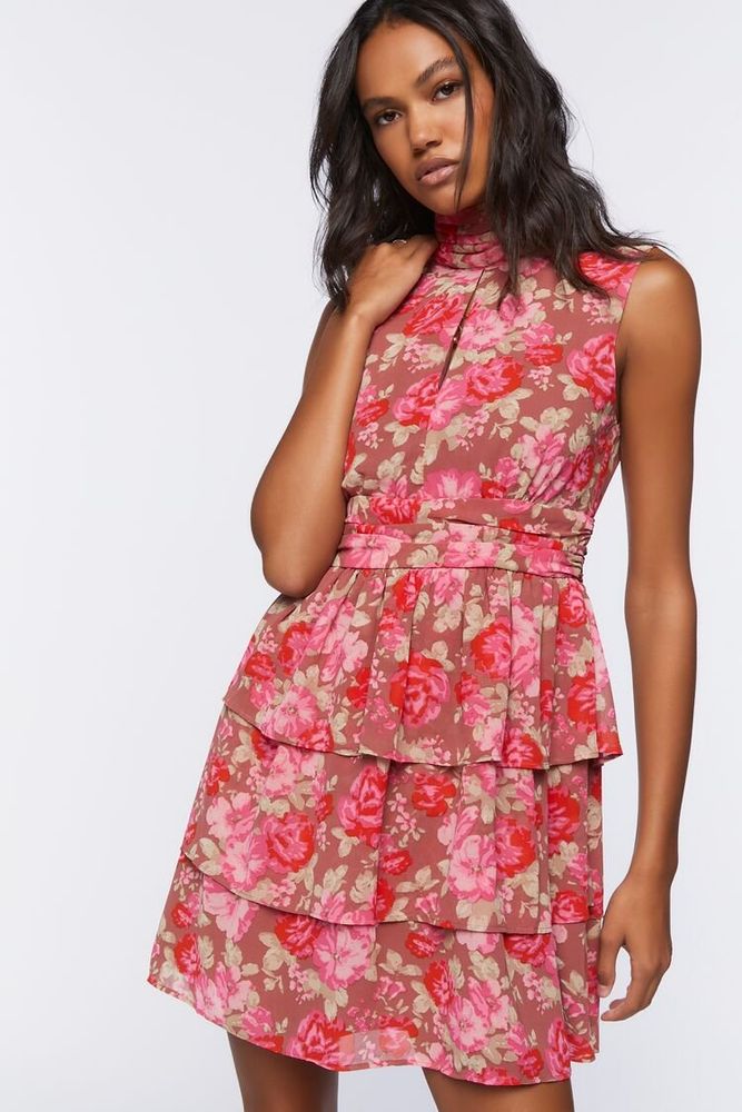 Forever 21 floral outlet print mini dress