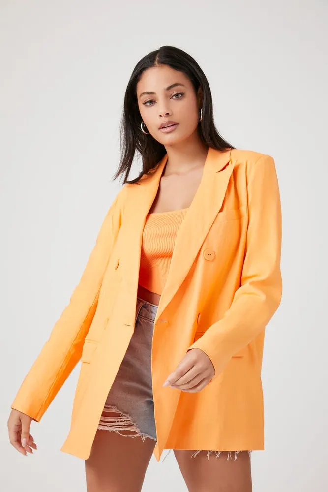 Forever 21 double breasted blazer cheap