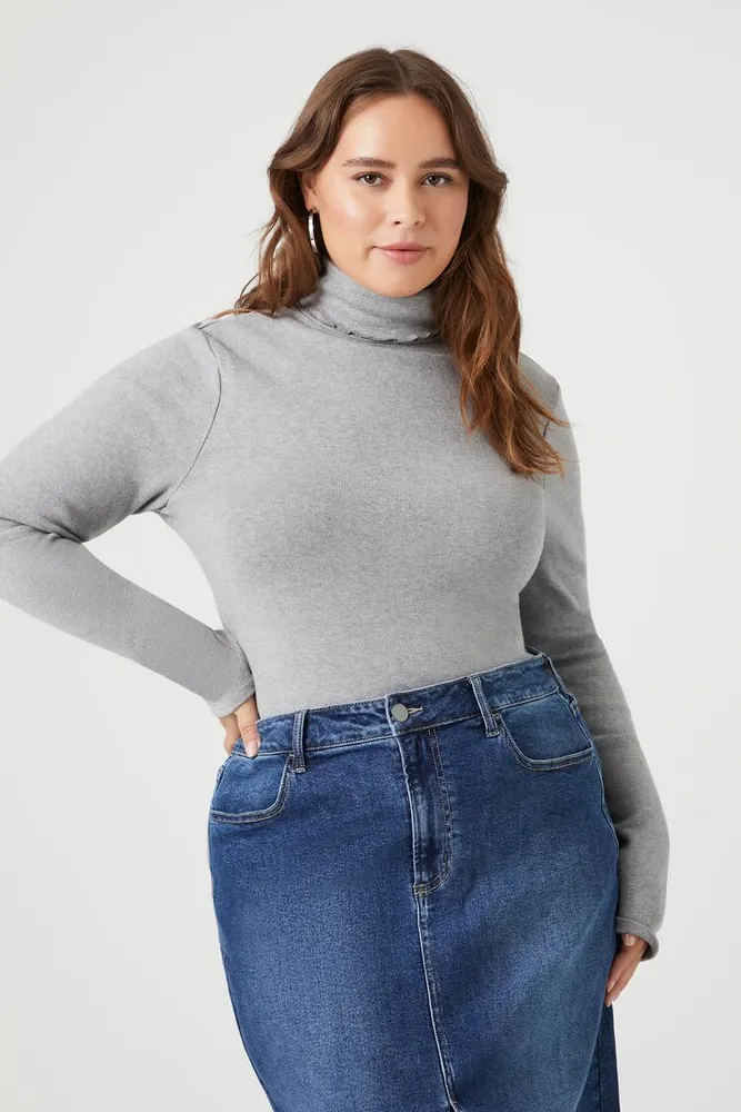 Lettuce trim turtleneck clearance