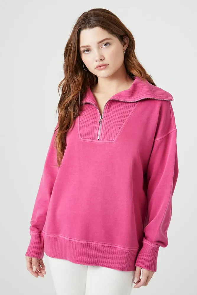 Half zip pullover forever 21 hot sale