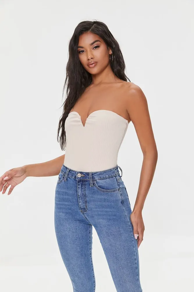 Strapless sweetheart neckline discount bodysuit