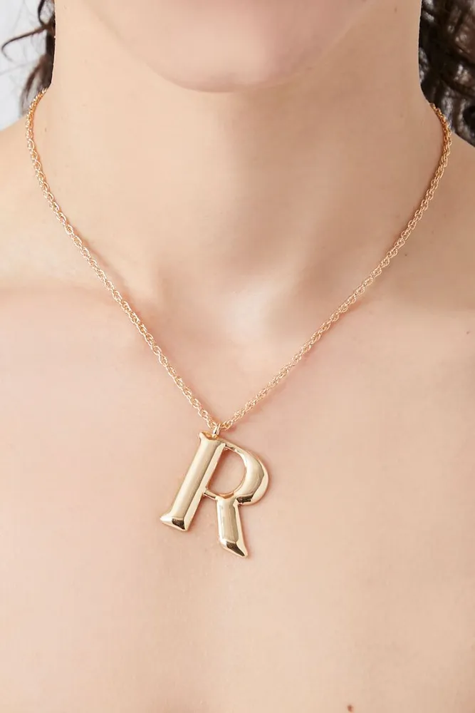 Forever 21 initial cheap necklace