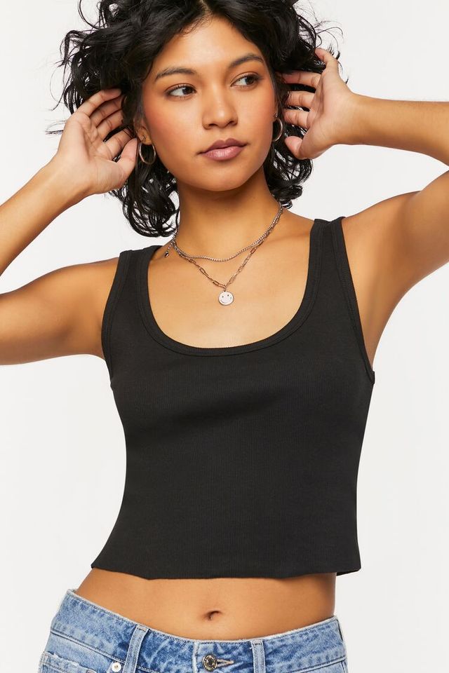 Forever 21 black shop tank top