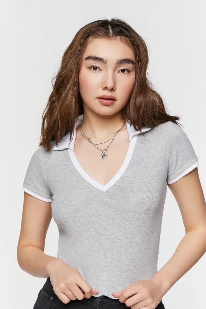 Cropped polo shirt forever 21 deals