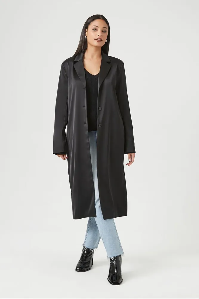 Black trench hotsell coat forever 21