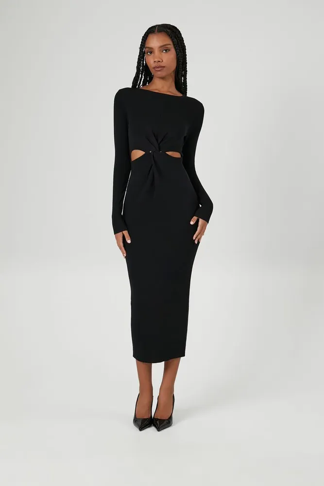 Forever 21 2025 black sweater dress