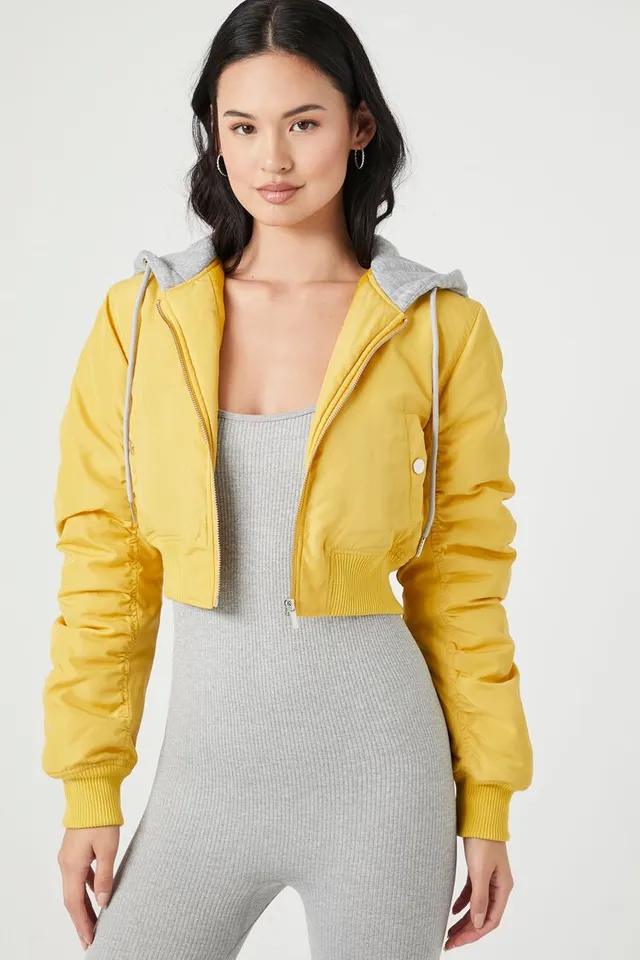 Forever 21 mustard new arrivals jacket