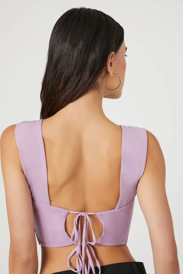 Forever 21 discount purple crop top