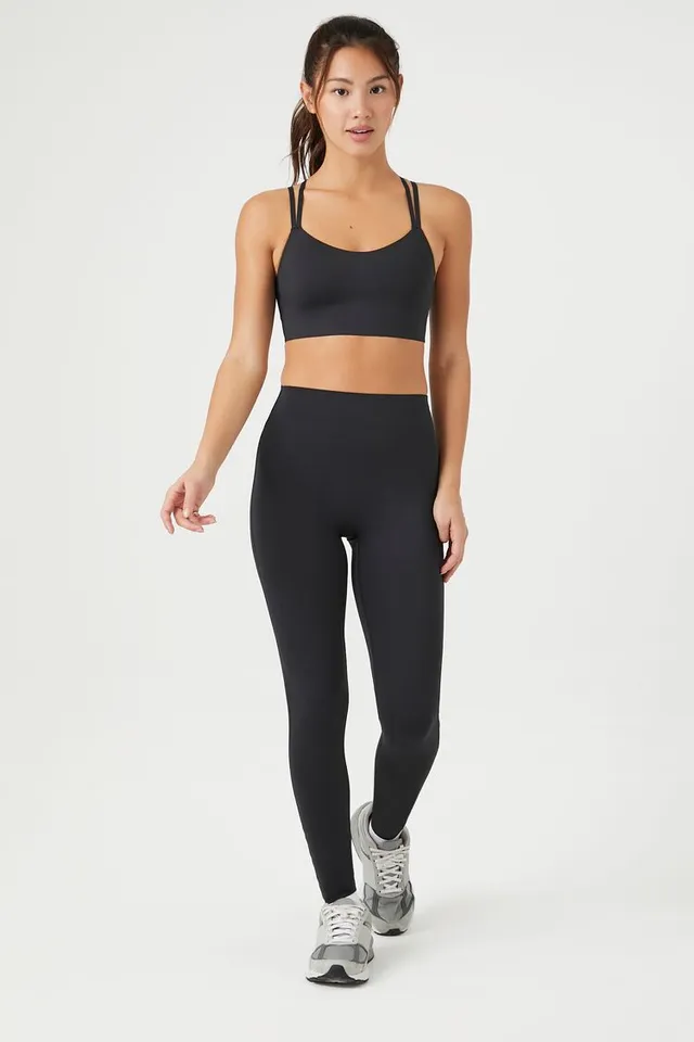 Forever 21 Women s Active High Rise Leggings in Black Medium
