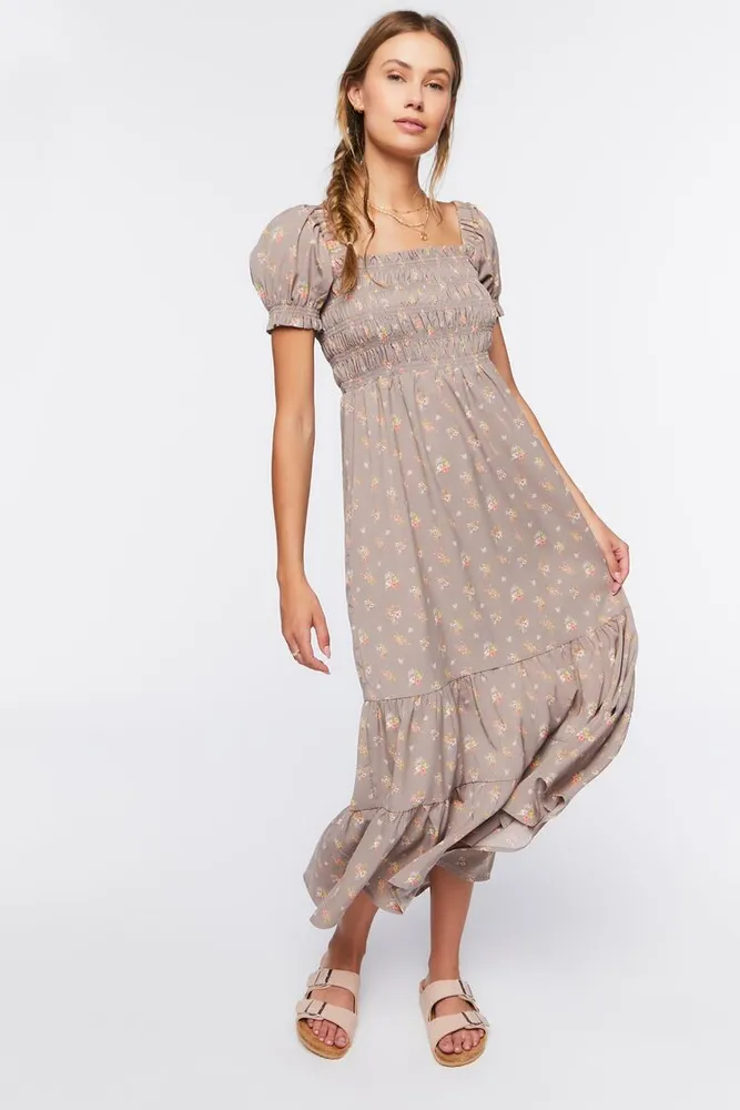 Forever 21 puff sleeve hot sale dress