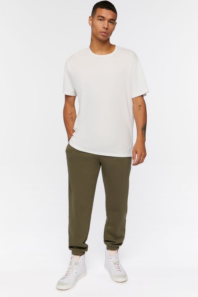 Fleece drawstring joggers new arrivals