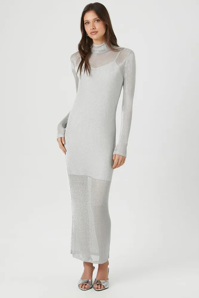 Forever 21 outlet sheer maxi dress