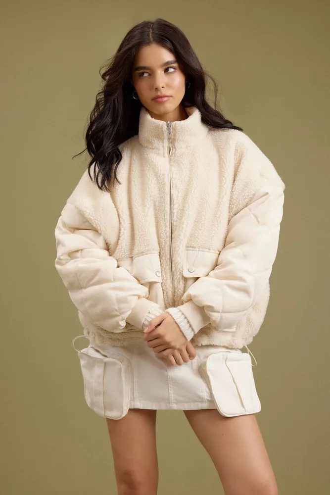 Forever 21 shearling best sale