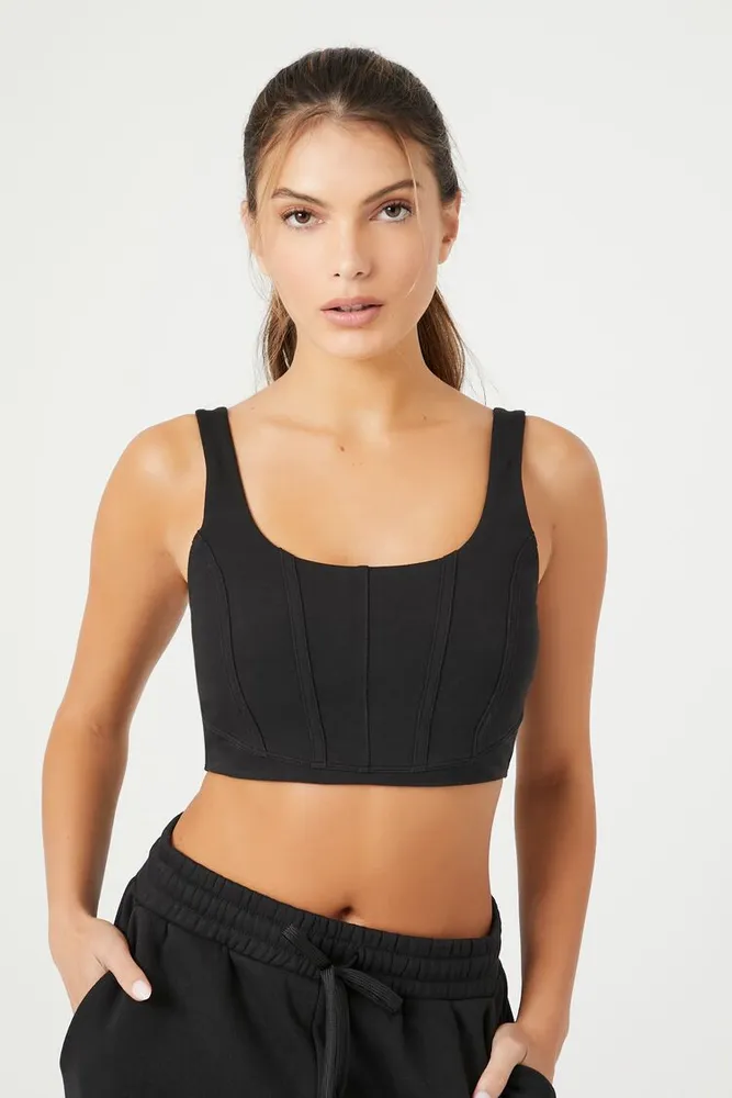 Forever 21 black sports 2025 bra