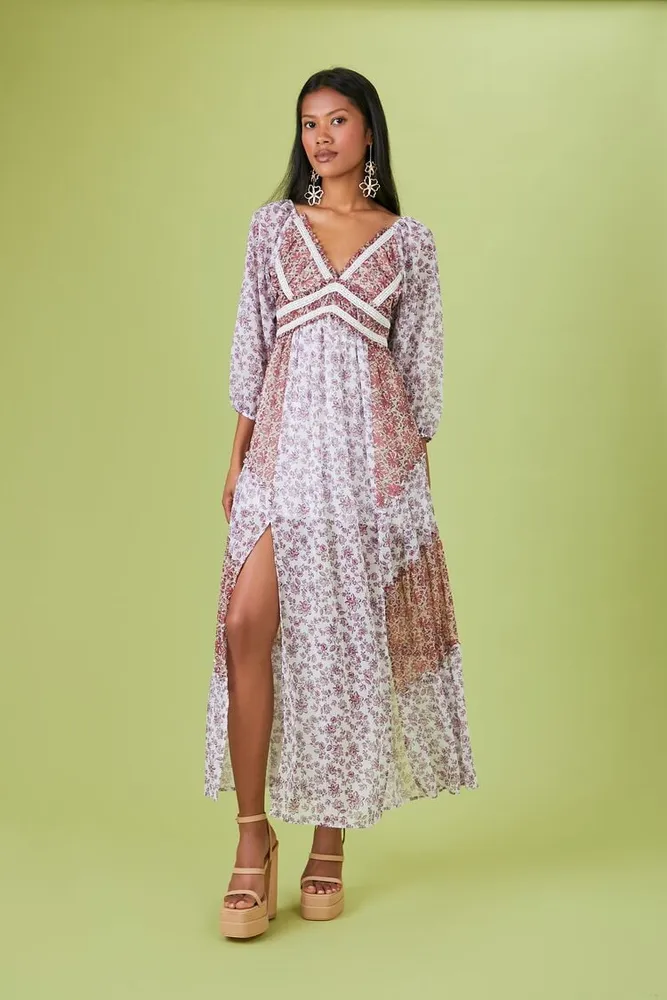 Forever 21 pink maxi dress online