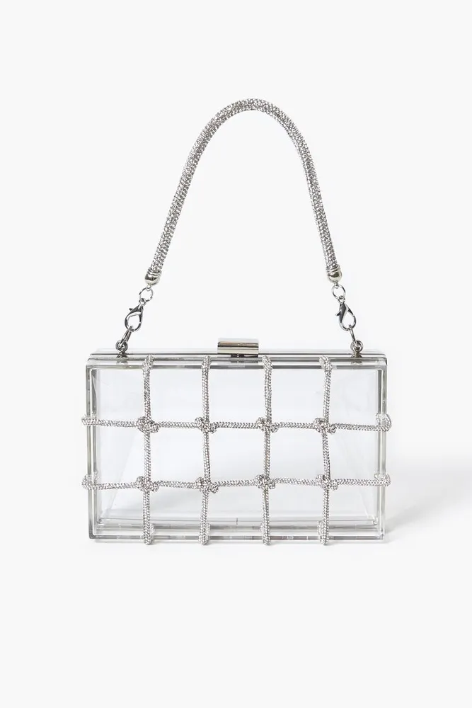 Silver clutch forever 21 shop