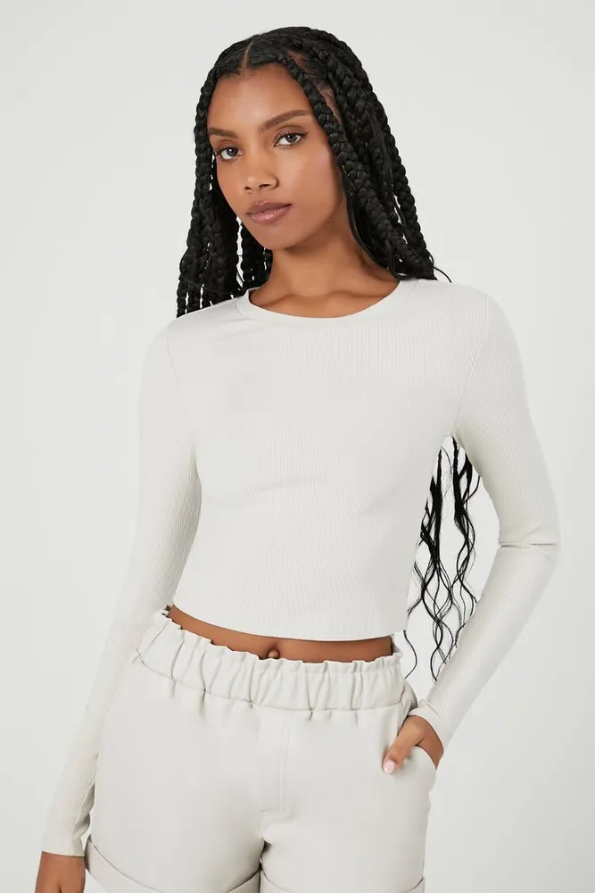 Ribbed knit crop 2025 top forever 21