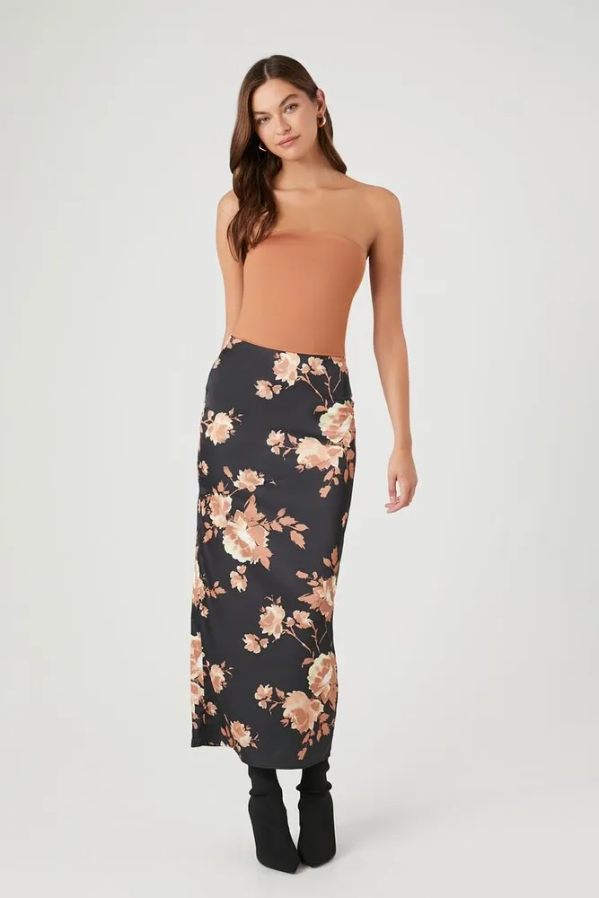Forever 21 satin maxi skirt hot sale