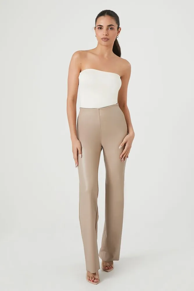 High waisted leather deals pants forever 21