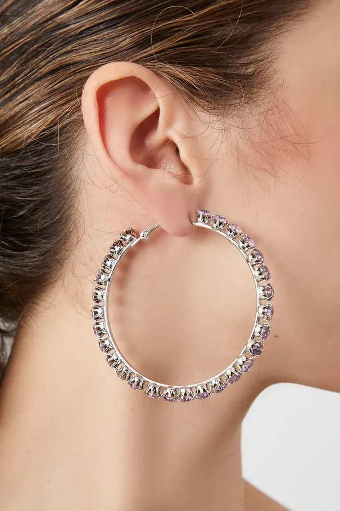 Forever 21 cheap silver hoop earrings
