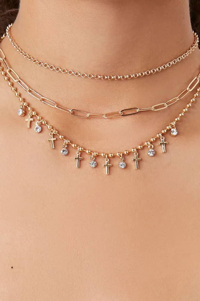 Long cross necklace forever 21 on sale
