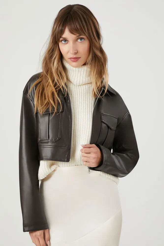 Forever 21 leather jacket cheap womens