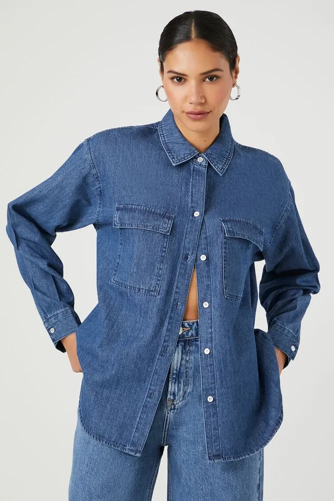 Jean shirt for womens shop forever 21