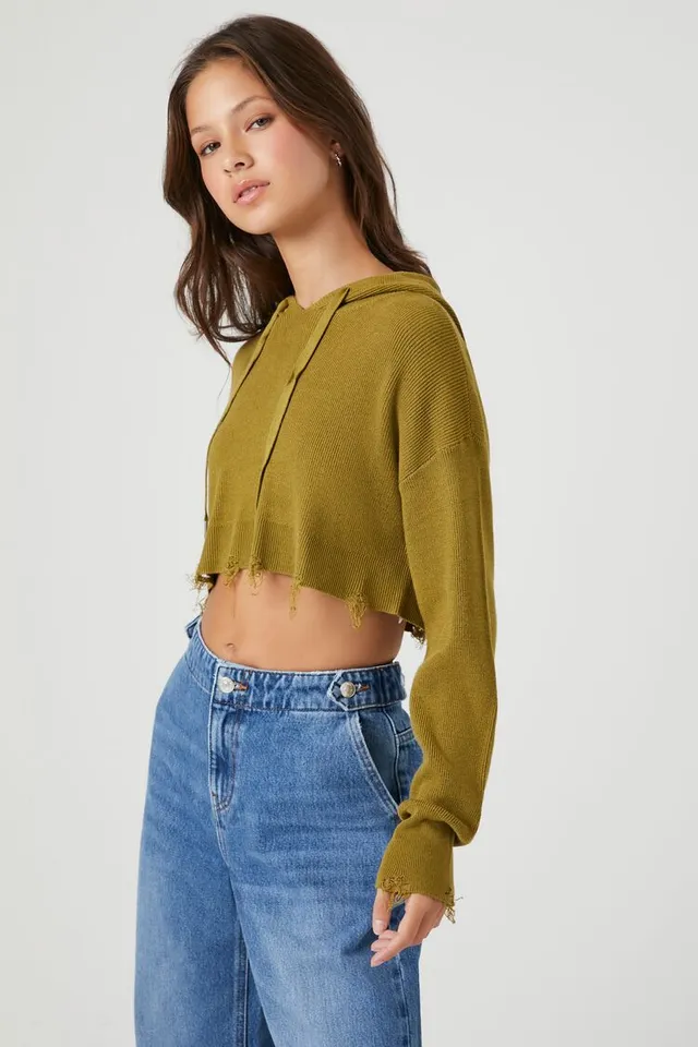 Forever 21 crop top hoodie outlet