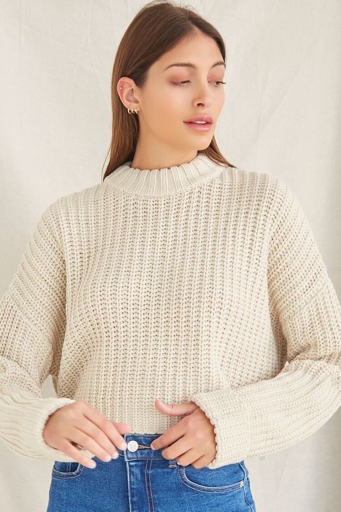 Beige sweater forever 21 hot sale