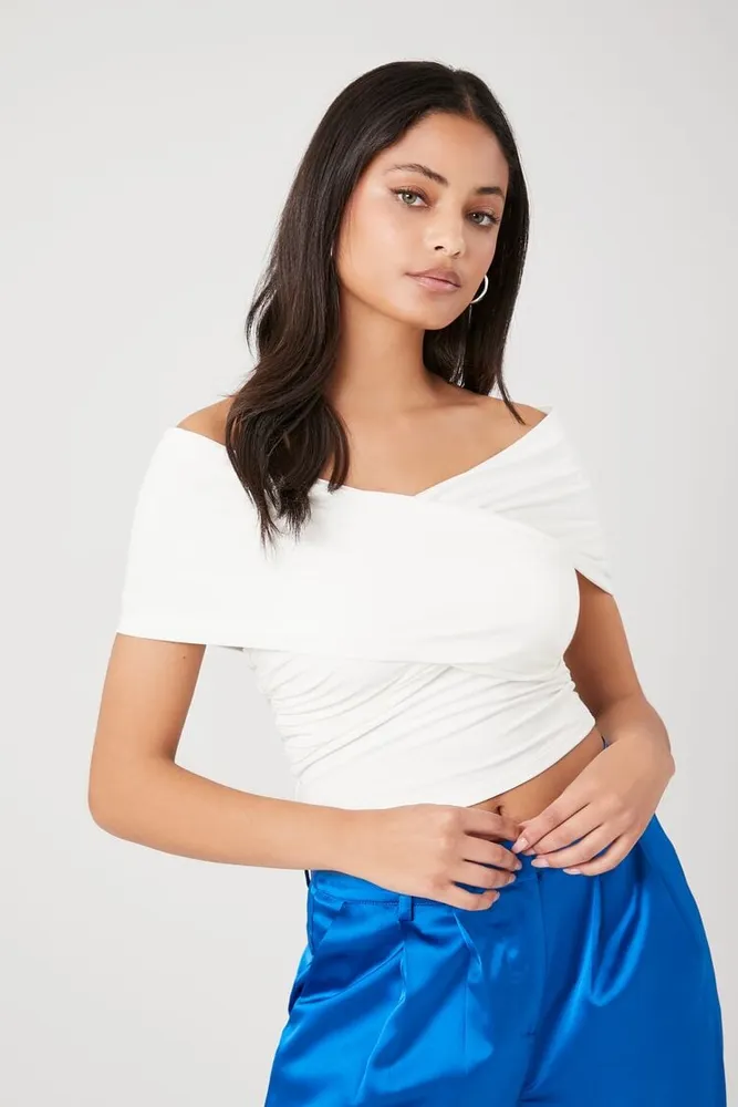 Forever 21 white off shoulder top top