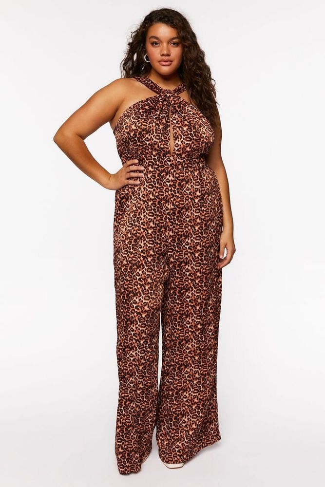Leopard jumpsuit forever 21 shop