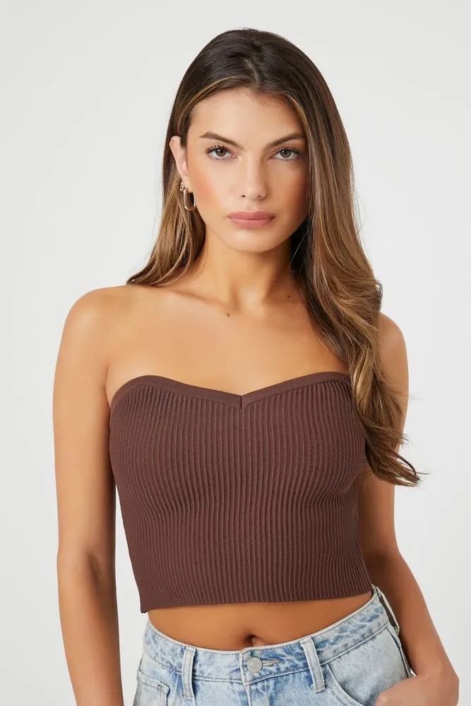 Ribbed tube top forever sale 21