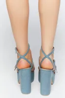 Denim heels forever 21 shop