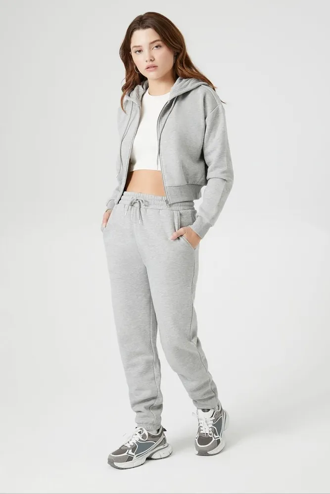 Fleece drawstring sales joggers forever 21