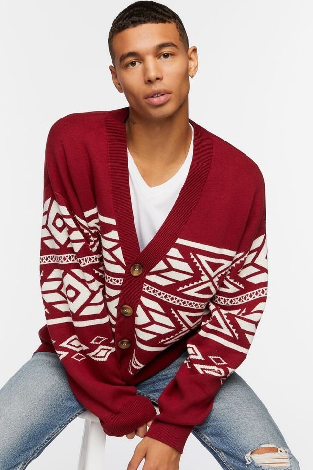 Burgundy sweater forever 21 outlet