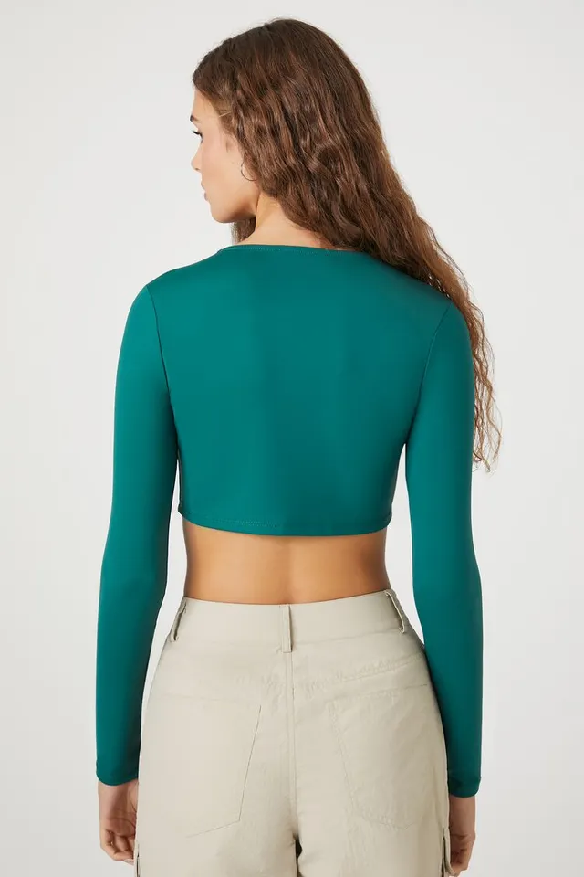 Full sleeve crop top forever 21 clearance