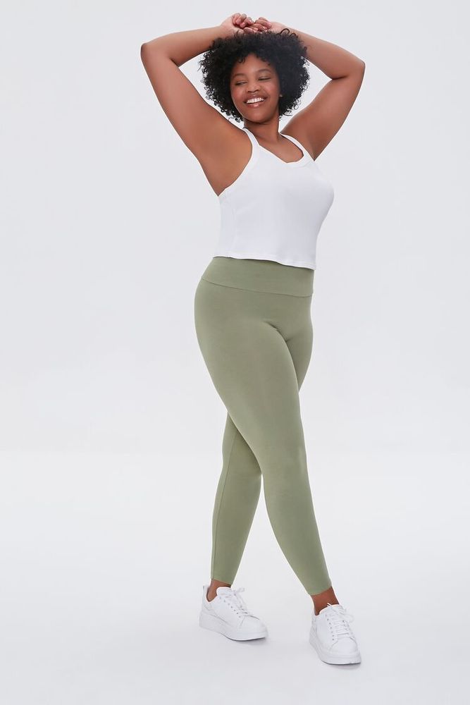 Forever 21 Women s Basic Organically Grown Cotton Leggings 2X