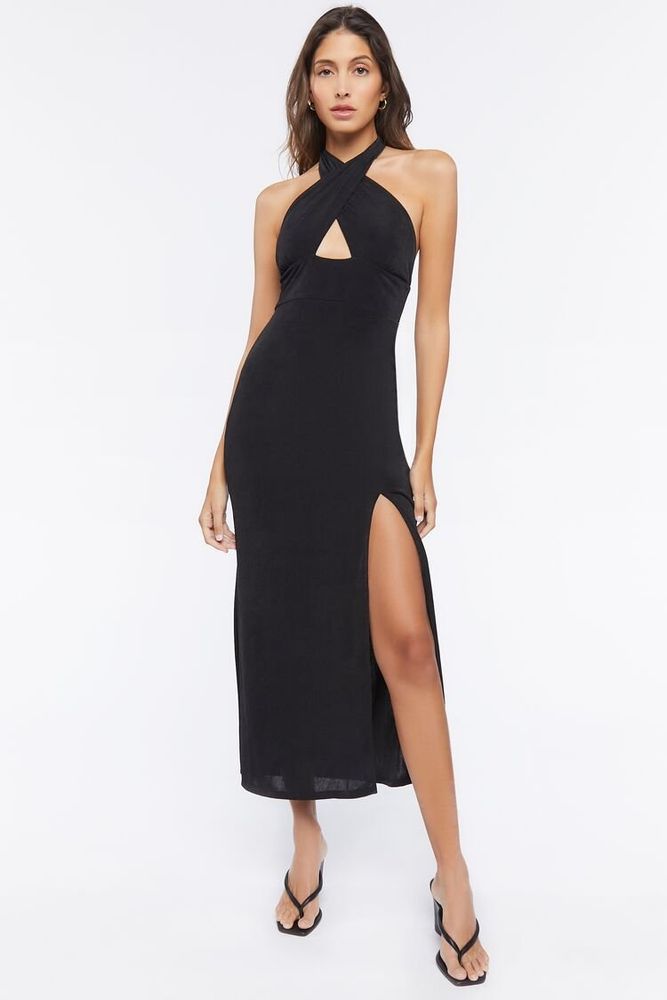Forever 21 black sales halter dress