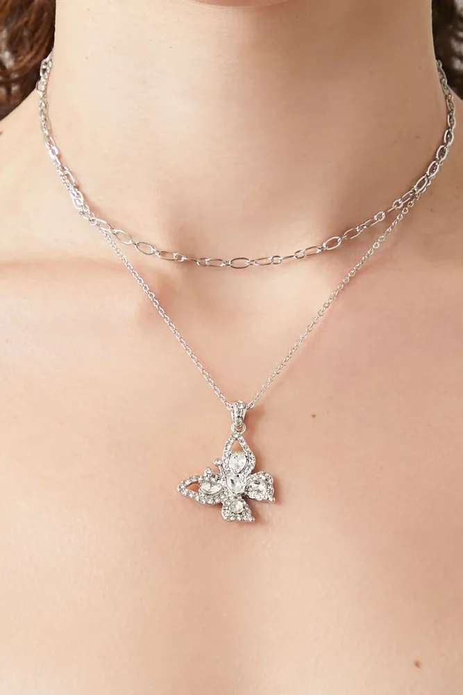 Butterfly necklace forever 21 sales