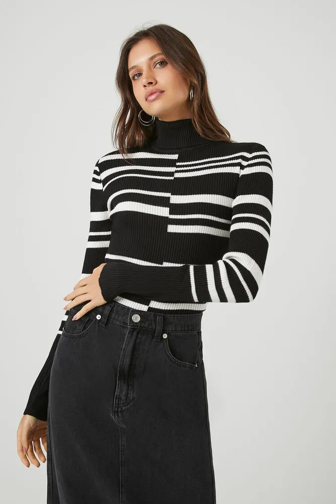 Forever 21 striped turtleneck sale