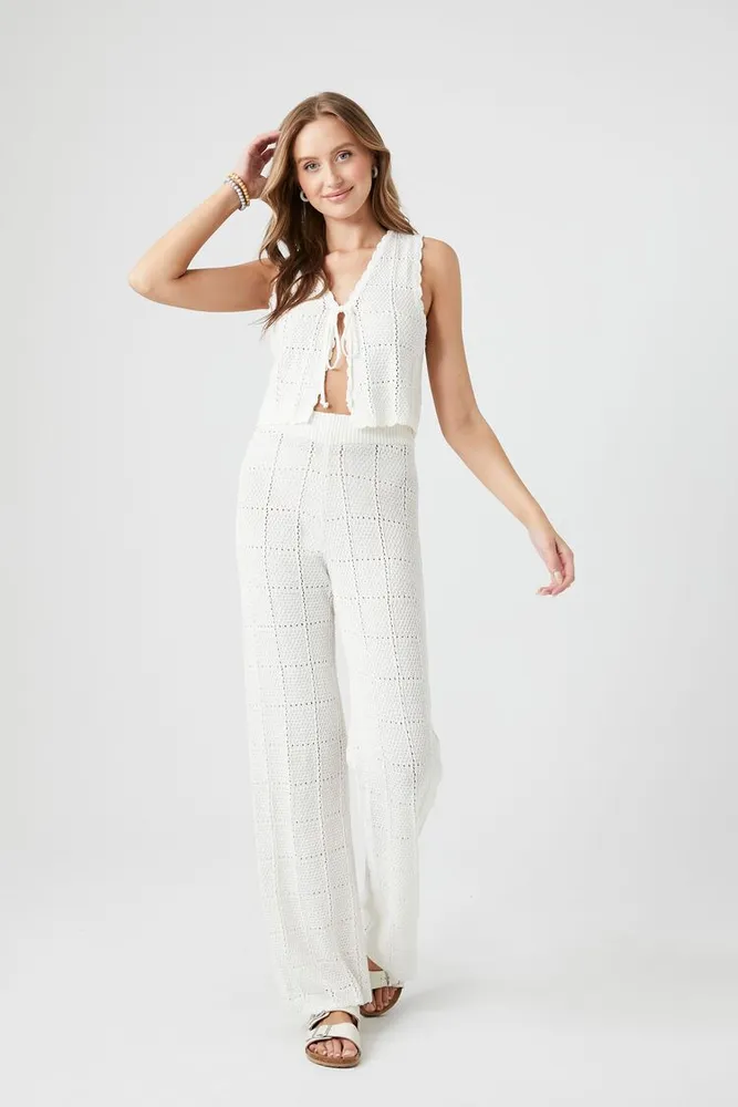 Crochet pants forever 21 sales