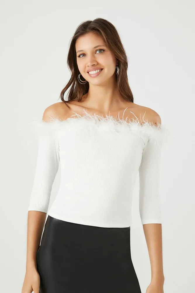 Forever 21 off the online shoulder top