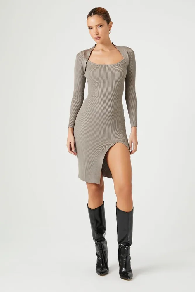 Ribbed sweater best sale dress forever 21