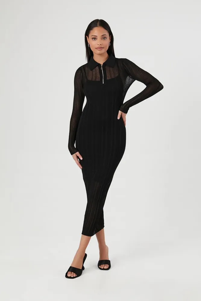 Forever 21 knit dress sho sales black