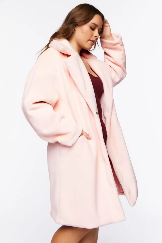 Forever 21 pink coat hotsell