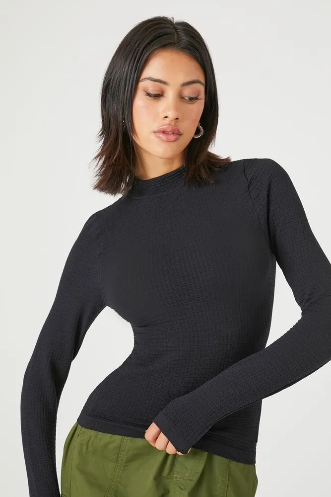 Mock neck top forever 21 clearance