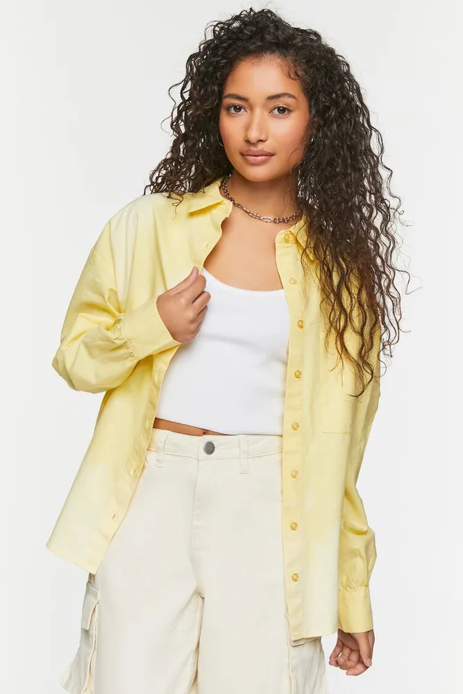 Bleach dye long on sale sleeve shirt
