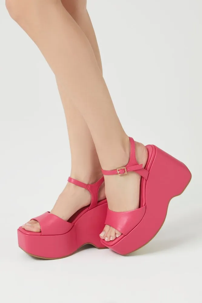 Forever 21 Women s Platform Wedges in Pink 8 Connecticut Post Mall