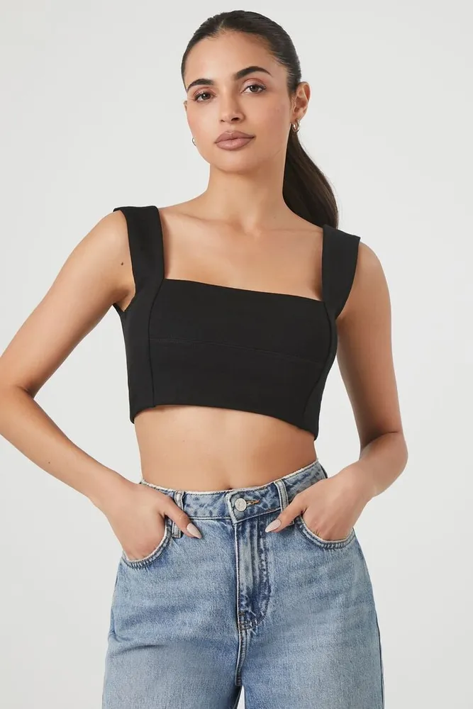 Square neck shop top forever 21